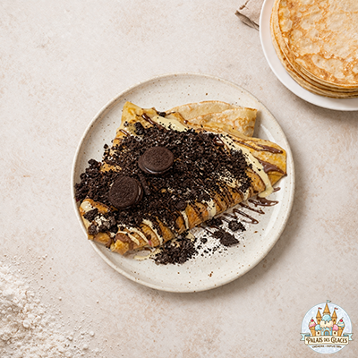 Crêpe au chocolat et aux Oreo