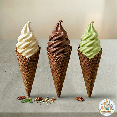 Crème glacée molle trempée