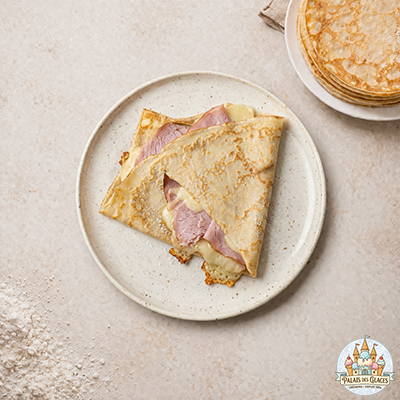 Crêpe au jambon et au fromage