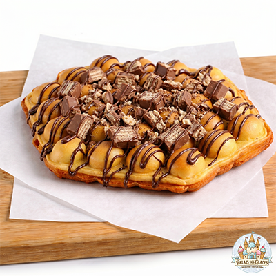 Gaufre au Kit Kat et au Nutella