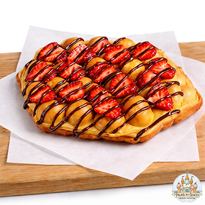 Gaufre aux fraises et au Nutella